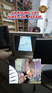 1.1K reactions · 52 shares | Samsung CRT Yoke Coil Repair. #live #challenge #tips #training #shots #CRT #service #tutorial #alaminelectronicslab | Alamin Elc | Facebook