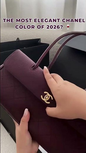 🍷 CHANEL 26S Burgundy Baguette Bag ✨