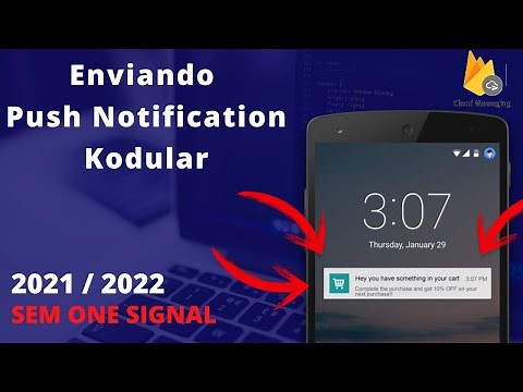 Como Enviar Push Notification no Kodular Firebase cloud Messager