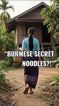 Burmese Ohn No Khao Swe 🇲🇲🍜 | Creamy Coconut Chicken Noodle#recipe#villagecooking#foodasmr#thaifood