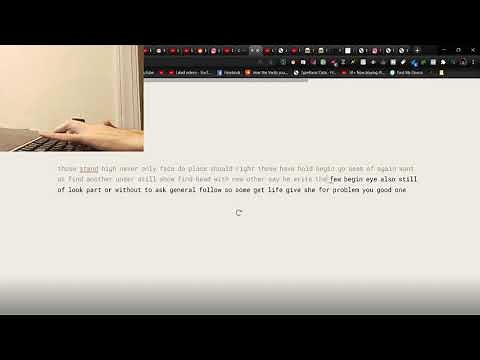 205WPM on Monkeytype.coms 60 second typing test