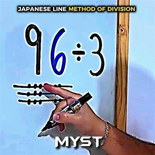 JAPANESE LINE METHOD OF DIVISION 😲🥶🔥 #shorts