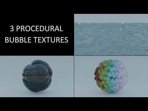 Procedural Nodes (part 54) - 3 Procedural Bubble Textures in Blender