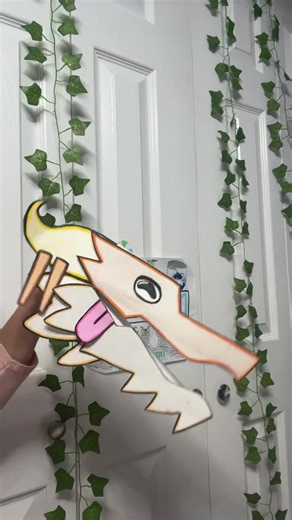 My unfinished collab!! :3 #dragongamez #dragonpuppet #funny #artsandcrafts #paperdragon