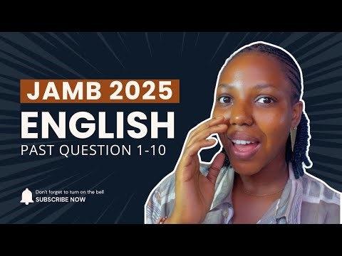 2025 JAMB English Past Question