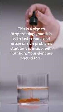 Stop using serums and creams to solve skin concerns. Start using nutrition.