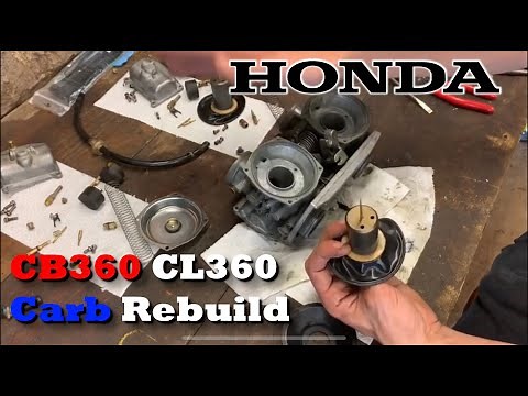 Honda CB360 CL360 CB360T Carb Rebuild, Full How to Video of Carburetor Teardown, Removal & Rebuild