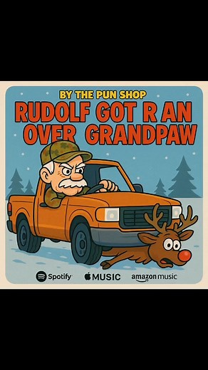 🎄 “Rudolf Got Ran Over by Grandpaw” — now available on all major streaming outlets! 🚗🦌 A funny holiday revenge story straight from The Pun Shop! Grandma got run over by a reindeer in 1979… and Grandpaw ain’t forgot! 😂🎅 #ThePunShop #ChristmasComedy #RudolfGotRanOverByGrandpaw #FunnyChristmasSong #NowStreaming #HolidayHumor #SouthernComedy #grandmawgotranoverbyareindeer #Christmas #christmasmagic #christmasmagic #ChristmasGifts #christmasgiftideas | The Pun Shop