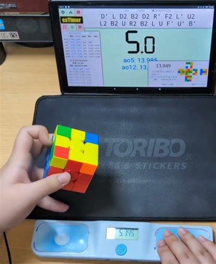 ルービックキューブ片手で8.74秒！ #ルービックキューブ #rubikscube