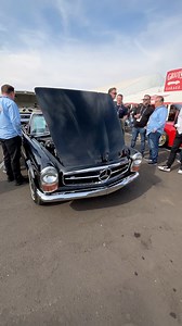 • 1971 Mercedes-Benz 280SL Roadster • This classic is powered by a M130 2.8-liter inline-6 engine paired with an upgraded ZF 6-speed manual transmission. It underwent an extensive rotisserie restoration! Ready to own a classic Mercedes like this? Head on over to ClassicCars.com now to get started! #barrettjackson #collectorcar #mercedes #280SL #inline6 #roadster #carlovers #classiccars | ClassicCars.com
