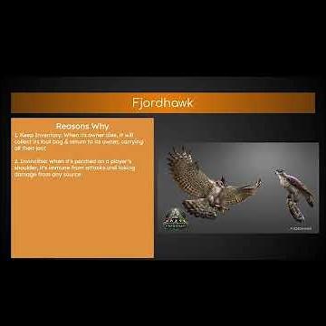 Why You Should Tame a Fjordhawk #arksurvival
