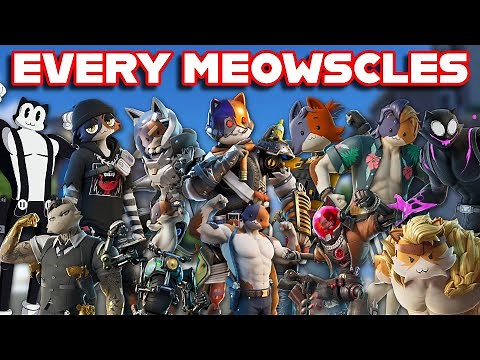 Ranking EVERY MEOWSCLES SKIN In FORTNITE HISTORY From WORST To BEST