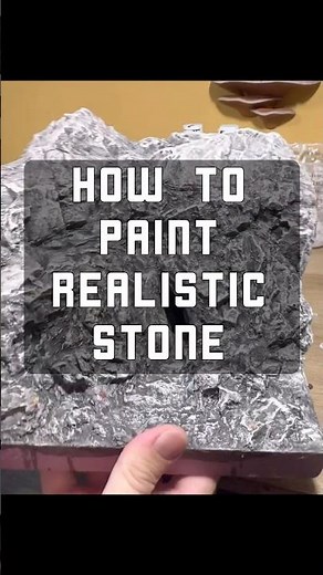How to Paint Stone for Dioramas and Wargaming Terrain