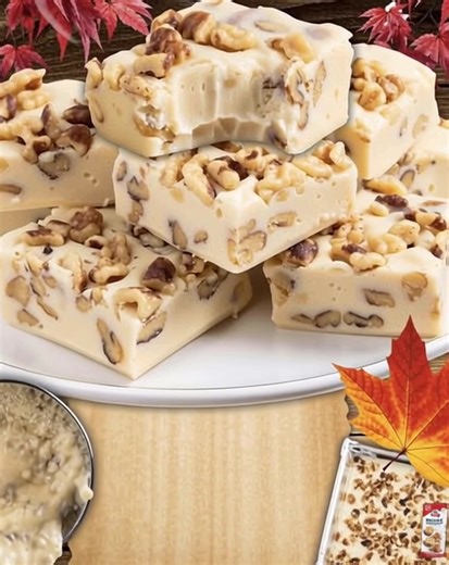 32K views · 122 reactions |  “Sweet maple, creamy fudge, and crunchy walnuts — a melt-in-your-mouth treat that tastes like cozy fall days!” 癩 | Grandma's Recipes | Facebook