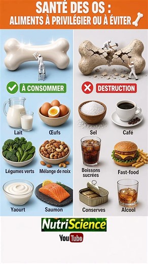 Comment avoir des os solides ? Les pires et meilleurs aliments !