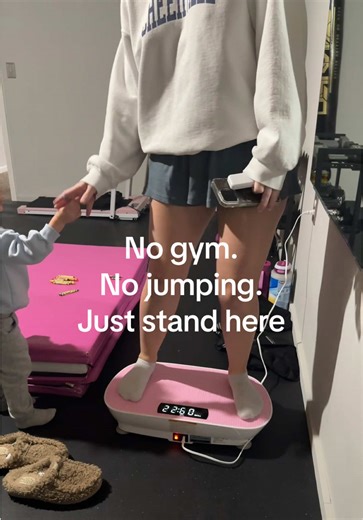 I didn’t believe the hype… but this vibration plate activates your muscles, boosts circulation, and makes a short workout feel INTENSE 🔥 Perfect for busy moms, beginners, or anyone who hates the gym. 10 minutes a day > hours of workouts #V#VibrationPlateL#LazyGirlWorkoutH#HomeFitnessT#TikTokMadeMeBuyItBusyMomWorkout