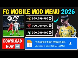 FC Mobile 26 Mod Menu v26.0.01 Unlimited Coins, Gems & FC Points | FC Mobile Mod Menu 2026