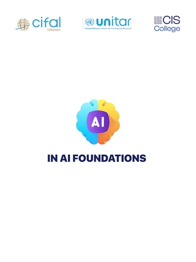 The future belongs to those who act today Learn AI, build practical skills, and earn a UN-recognized certificate in just 20 hours. To boost your career in Lebanon & beyond Contact us at 70005363 or fill the form to Secure your spot: https://www.ciscollege.edu.lb/cis-cifal-unitar-course-registration?lang=en | CIS College