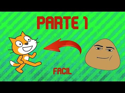 HOW TO MAKE POU IN SCRATCH PART 1 (THE EASIEST TUTORIAL) (Pou looks at you, change background)