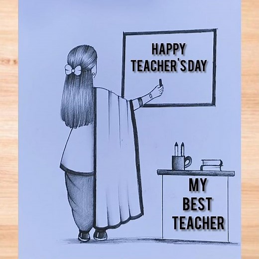 Happy teacher's day drawing easy #teachersday #teacher #drawing #art #sketch #howtodraw #artwork