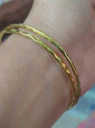 Handmade Bangles- Golden , Hammered, Office /daily Wear, Women's Jewelry - Etsy Canada