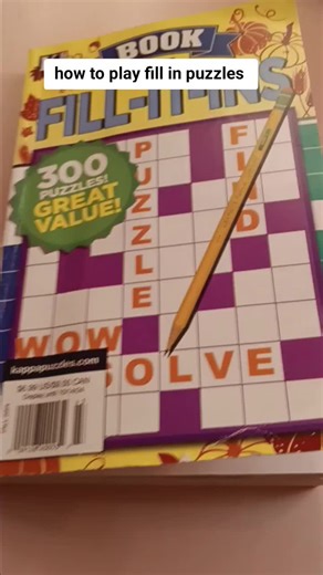 How to play fill in puzzles. It simply once you figure out the rules. As simple as word search.