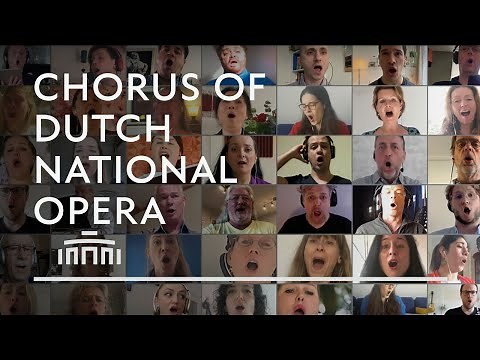 Chorus on lockdown sings Easter Hymn (Cavalleria Rusticana) - Dutch National Opera