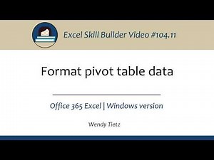 104.11 Excel Format pivot table data WIN