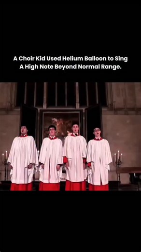 knowledge on Instagram: "• A choir used helium balloons to sing a high note beyond the normal vocal range. • Helium doesn’t change the voice source — it changes the sound transmission. • Vocal cords vibrate at the same fundamental frequency. • Helium is much less dense than air. • Sound travels faster through helium. • Faster sound speed shifts vocal resonant frequencies upward. • The formants move higher, creating a cartoon-like pitch effect. • The brain perceives the voice as higher even thoug