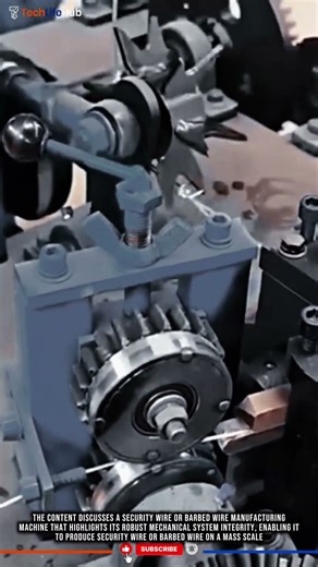 Innovation Barbed Wire Machine: Robust System, Mass Production, High Mechanical Integrity #tech