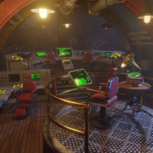 Vintage Spaceship - Interior