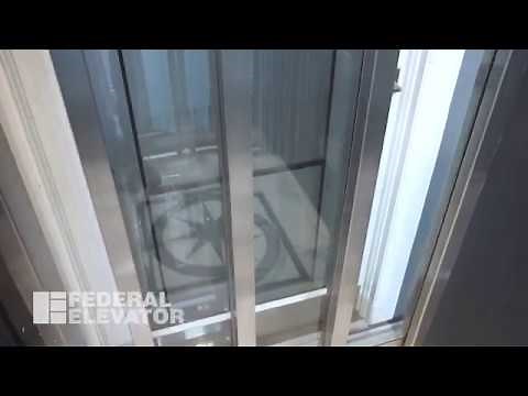 Slim Glass 3-Speed Elevator Cab Doors