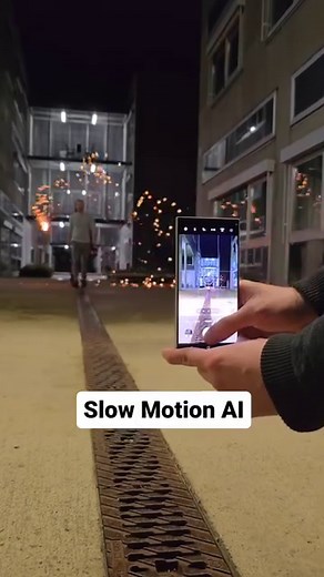 179K views · 2.1K reactions | Slow Motion AI with the Samsung Galaxy S24 Ultra @samsungaustria AD Turn every normal video into slow motion with just one tap  #GalaxyAI #GalaxyS24 Ultra Galaxy AI features will be provided for free until at least the end of 2025 on supported Samsung Galaxy devices. | Manuel Bechter & Romez | Facebook