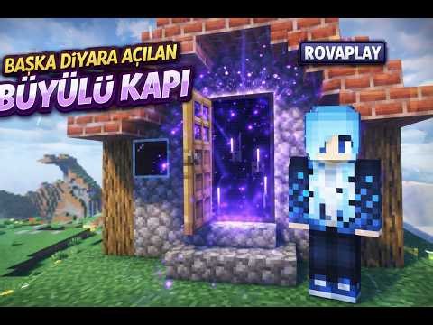BÜYÜLÜ KAPI PORTALDAN EV #şhorts #minecraft ROVA ROVAPLAY