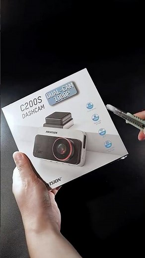 Unboxing Hikvision C200S 1080P Dashcam. Front View 1080P + Rear View 1080P. #hikvision #dashcam