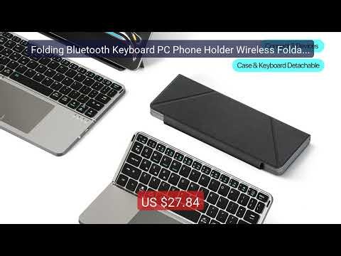 Folding Bluetooth Keyboard PC Phone Holder Wireless Foldable K... — Best Buy 2026 | Great Quality!