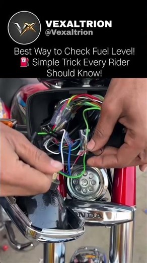 Best Way to Check Fuel Level! ⛽ Simple Trick Every Rider Should Know!