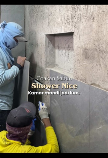 Kamar Mandi Aesthetic dengan Shower Nice