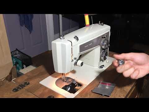 Vintage Sears Kenmore 158.14300 Heavy Duty Sewing Machine - Threading + Features + Demonstration