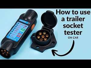 How to use a 7-pin trailer socket tester , So verwenden Sie einen 7-poligen Anhängersteckdosentester