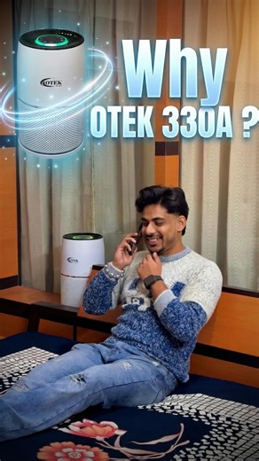 Veer Kataria on Instagram: "I thought my home plants were enough… But when I saw AQI 350+ I was shocked. If you want truly clean air, you need a real purifier. Why OTEK 330A? Because it actually purifies what you breathe ✅ HEPA H13 + Activated Carbon + UV-C ✅ Removes 99.9% dust, smoke & allergens ✅ Real-time AQI display ✅ 360° airflow + 280 sq.ft coverage ✅ Ultra-silent + Sleep mode ✅ Timer, child-lock & negative ion generator Use code OTEK10VK for 10% OFF link in bio! Breathe cleaner, feel the 