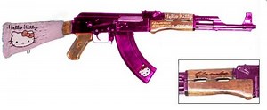 Hello Kitty assault rifle