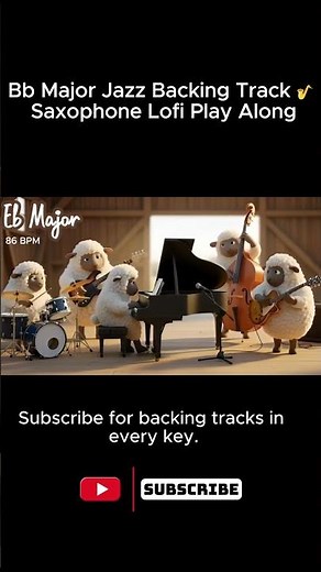 Smooth Jazz Backing Track in Eb Major | Lofi Jazz Play Along | Alto Sax Practice Jam (85 BPM) SHORT