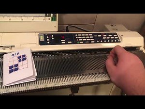 Inputting A Your own Pattern On the Brother KH965/965i Electronic Knitting Machine