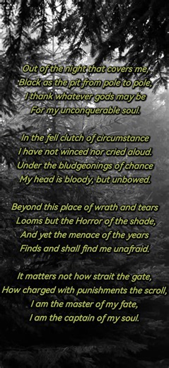 Invictus – The Poem That Inspired Generations