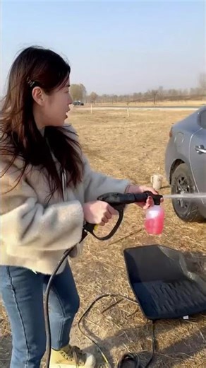 Install a panoramic home car washer; take it home for cleaning and car washing! #HighPressureCarWash