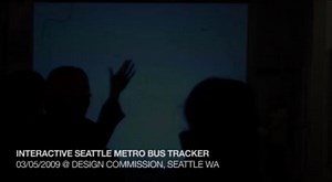 Interactive Seattle Metro Bus Tracker at Design Commission