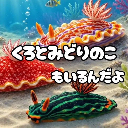 海の宝石？カラフルすぎるウミウシたち