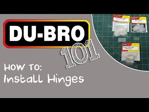 Du-Bro 101 – How To Install Hinges on RC airplanes