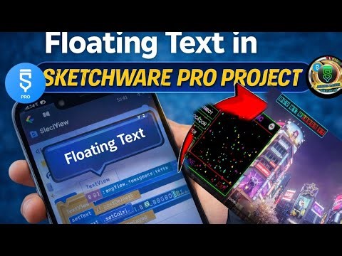 How to make top floating text in screen sketchware pro hindi tutorial